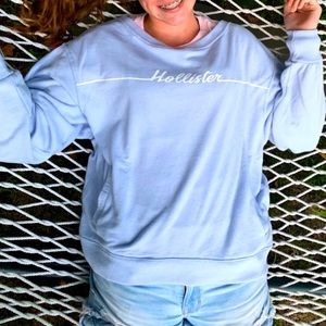 Light blue hollister crew neck!
